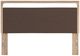 Signature Design by Ashley® Hollymount Brown/Tan Queen Upholstered Panel Headboard-1