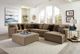 Jackson Furniture Carlsbad 3-Piece Carob Right-Arm Facing Sectional and Chaise-1