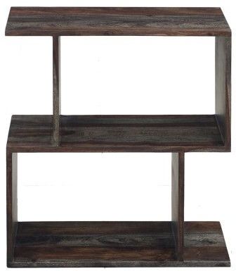 Porter International Designs Fall River Gray 2-Tier Bookcase-1