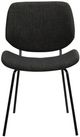 Armen Living Quest Black/Charcoal Dining Side Chair-2