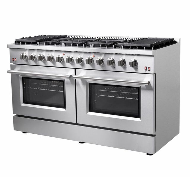 FORNO® Galiano 60" Stainless Steel Pro Style Gas Range-3