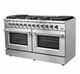FORNO® Galiano 60" Stainless Steel Pro Style Gas Range-3