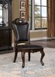 Furniture of America® Lombardy 2-Piece Dark Brown/Walnut Side Chair Set-3