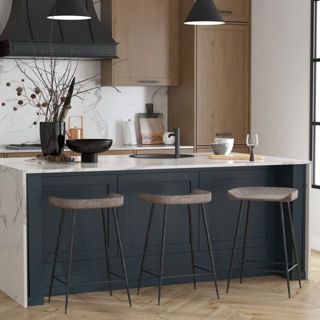 Uttermost® Carnival Driftwood Gray Counter Stool-1