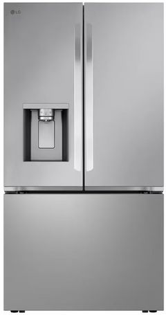 LG 36 in. 25.5 Cu. Ft. Print Proof Stainless Steel Counter Depth French Door Refrigerator