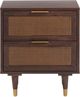 TOV Furniture Sierra Dark Brown 22" 2-Drawer Nightstand-1