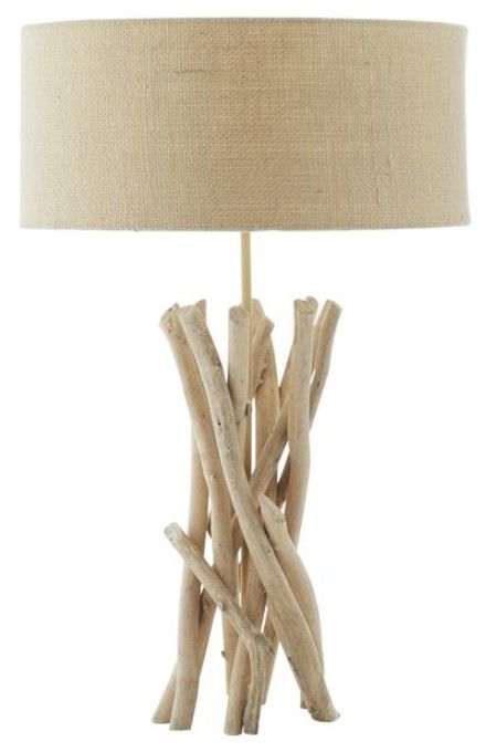 Deco Marche Cream/Light Brown Table Lamp-1