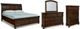 Millennium® by Ashley Porter 4-Piece Rustic Brown King Sleigh Bed Set-0