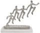 A & B Home Silver Teamwork Sculpture Decorative Figurine-0