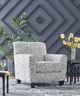 Signature Design by Ashley® Hayesdale Black/Cream Accent Chair-4