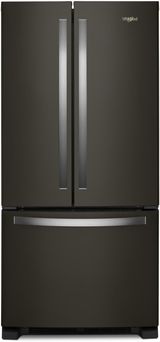 Whirlpool® 22.1 Cu. Ft. Fingerprint Resistant Black Stainless French Door Refrigerator