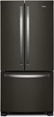Whirlpool® 22.1 Cu. Ft. Fingerprint Resistant Black Stainless French Door Refrigerator-0