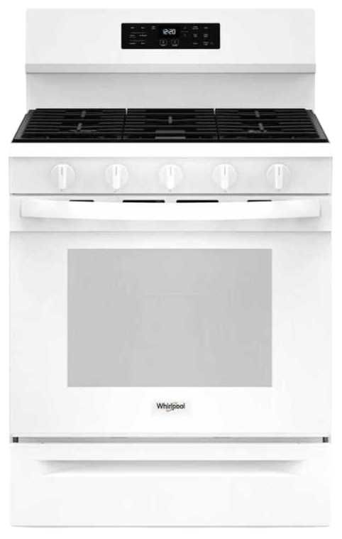 Whirlpool® 30" White Freestanding Gas Range-0