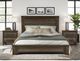 International Furniture Direct Town Brown/Gray King Platform Bed Footboard with Rails-1