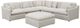 Coaster® Hobson 6-Piece Ivory Curved Sectional-0