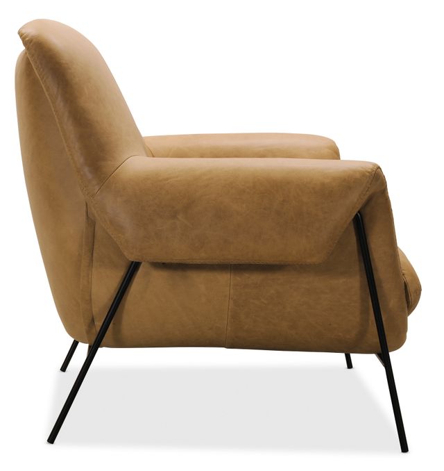 Hooker® Furniture CC Ambroise Brown Metal Frame Club Chair-1