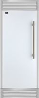 FORNO® Maderno Espresso 28" 13.6 Cu. Ft. White Built-In Convertible Column Refrigerator with Antique Brass Handles-0