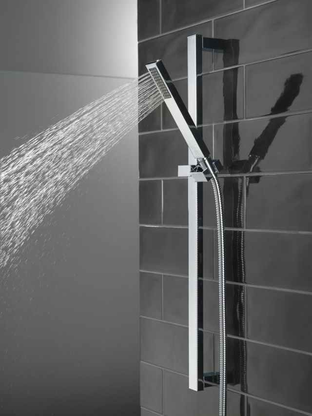 Delta Vero® Chrome Premium Single-Setting Slide Bar Hand Shower-2