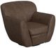 International Furniture Direct Tamesis Deep Brown Swivel Accent Chair-0