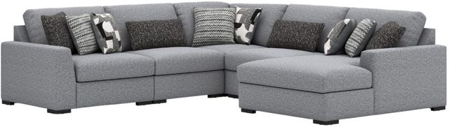 Benchcraft® Bealton 5-Piece Pepper/Salt Right-Arm Facing Sectional and Chaise-0