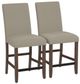 Emerald Home Seneca 2-Piece Beige/Brown Upholstered Counter Stool Set-0