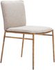 Zuo® Modern Nordvest Beige/Gold Dining Side Chair-0