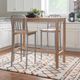 Linon Soren 2-Piece Natural/Silver Barstool Set-1