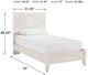 Signature Design by Ashley® Paxberry Whitewash Youth Twin Panel Bed-4
