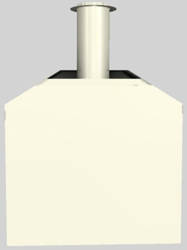 Vent-A-Hood® A Series 42" Biscuit Retro Style Wall Mounted Range Hood-2