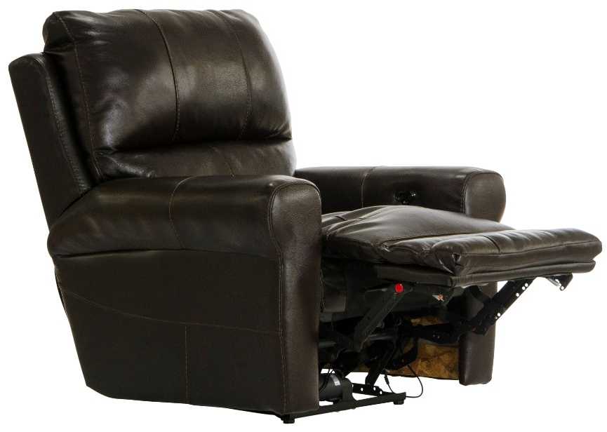 Catnapper® Hoffner Chocolate Power Lay Flat Recliner Johnson's