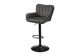 Monarch Specialties Inc. 2-Piece Black/Grey Faux Leather Adjustable Swivel Counter Stool Set-0