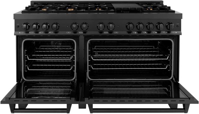 ZLINE Legacy 60" Black Stainless Steel Pro Style Dual Fuel Range-1