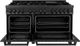 ZLINE Legacy 60" Black Stainless Steel Pro Style Dual Fuel Range-1