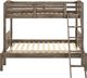 Coaster® Flynn Weathered Brown Twin/Full Bunk Bed-1