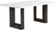 Mazin Furniture Hyperion Marble Top Dining Table with Dark Espresso Base-0