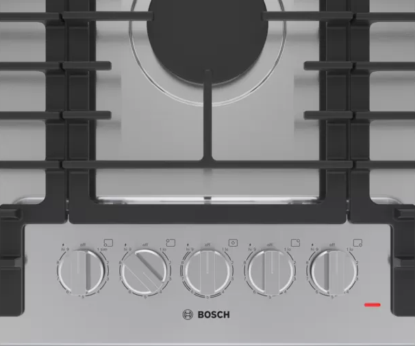 Bosch® 500 Series 36" Stainless Steel Gas Cooktop-3
