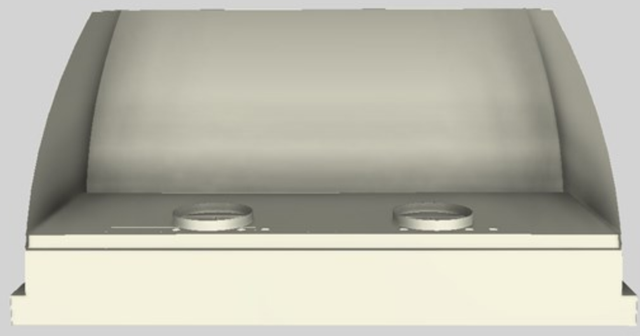 Vent-A-Hood® Designer Series 60" Biscuit Wall Mounted Range Hood-2