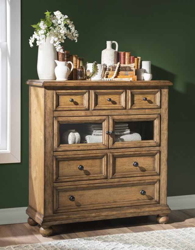 Legacy Classic Vintage Market Barnwood Oak 6-Drawer Chest-1