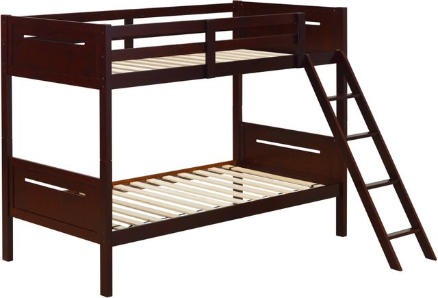 Coaster® Littleton Espresso Twin/Twin Bunk Bed-0