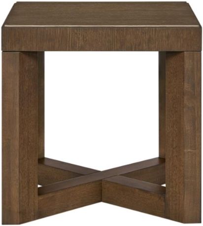 Bernards Flint Brown End Table-2