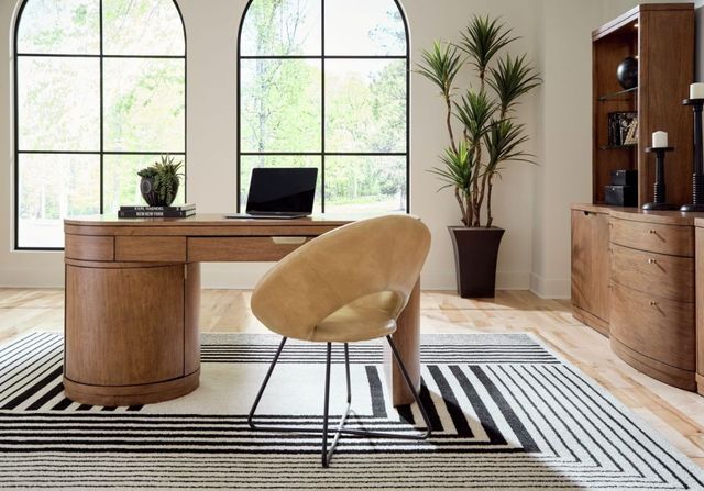 aspenhome® Caden Spiced Caramel 64'' Single Pedestal Desk-1