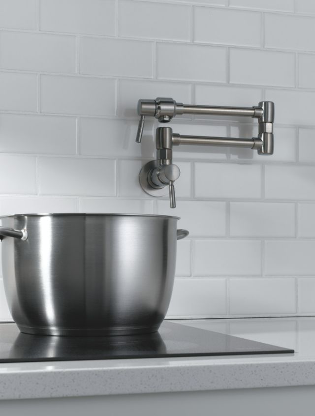 Brizo Brizo European Brilliance® Stainless Wall Mount Pot Filler Faucet-1