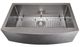 ZLINE Vail 33" Satin Stainless Steel Farmhouse Apron Mount Single Bowl Kitchen Sink with Bottom Grid-3