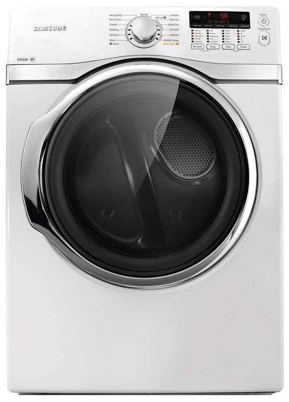 Samsung Front Load Gas Dryer-White-0