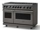 Viking® 7 Series 48" Damascus Gray Pro Style Liquid Propane Gas Range-2