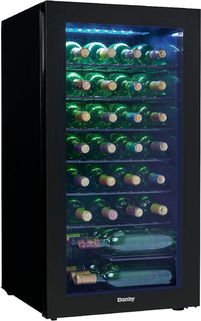 Danby® 18" Black Freestanding Wine Cooler-1