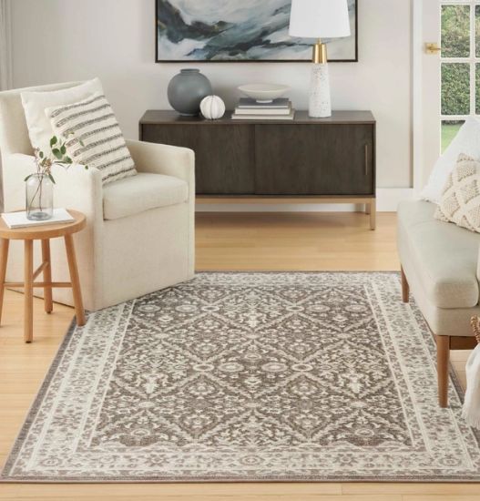 Nourison Home™ Eco Cycle Ivory Mocha 5'x7' Area Rug-1