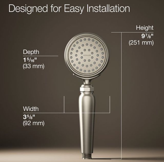 KOHLER® Artifacts® Vibrant Brushed Nickel 2.5 GPM Single-Function Handshower-2