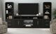 Elements International Ridgemont 3-Piece Black Entertainment Unit with 82" TV Console-1