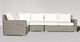 Enclover Jasmine 4-Piece Seagrass/White Sectional Set-1